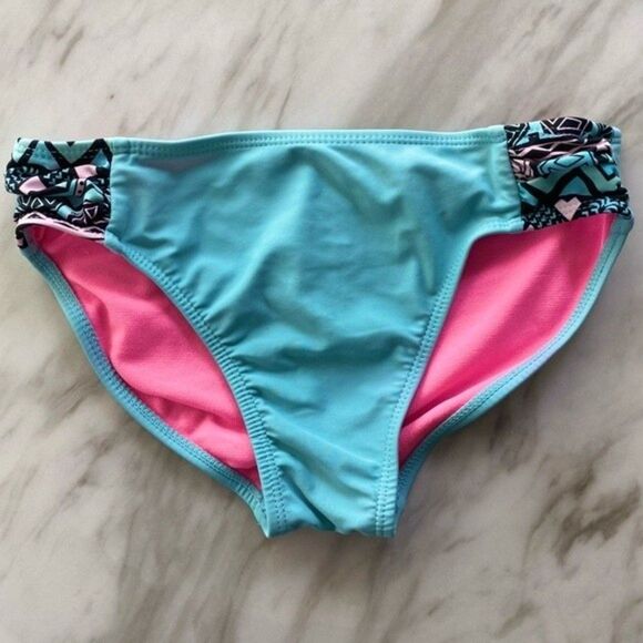 Girls Swim Bundle – 2 Tops + 1 Bottom – Wonder Nation & Justice – Size 7/8–8 - Picture 6 of 14